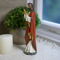 Statue Religiose Cattoliche in Resina, Icone Cristiane 3D, Sacro Cuore di Gesù, Padre Santo e Gesù Cristo
