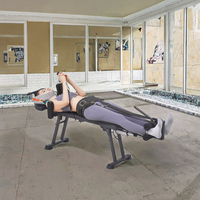 Banc d'entraînement pneumatique inclinable à jambes plates pour la décompression orthopédique de la colonne vertébrale cervicale et lombaire, lit de relaxation et de traction