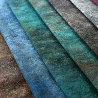 Tissu d'ameublement gaufré 100% Polyester, tissu imprimé et velboa déformé pour canapé