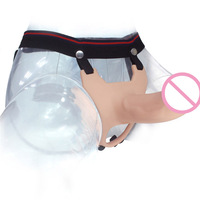Strapon Penis Sleeve Anal Plug, No Vibrator for Couple