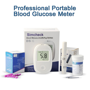 Kit de <span class=keywords><strong>test</strong></span> de glycémie pour diabétiques, glucomètre portable, analyseur de glycémie, utilisation à domicile, personnes âgées, automatique, 6s, écran LCD, batterie - Product Image 1