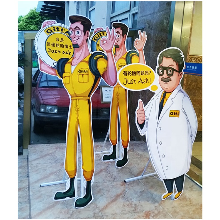 DJ Printing POP Картонные вырезы в натуральную величину Мерчендайзинг Дисплей Standee