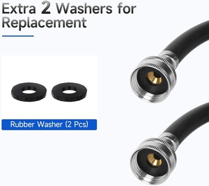 Tuyau d'entrée de Machine à laver à noyau EPDM en caoutchouc de haute qualité renforcé Flexible - Product Image 3