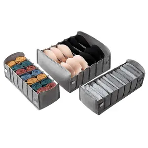 Underwear Bra Drawer Organiser 6 Compartments Scarves Socks Lingerie Ties Underwear Storage Organizer Box Drawer