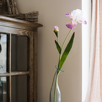 Fleurs d'iris artificielles réalistes, style français, bouquet en soie pour la décoration de la maison et des hôtels, vente en gros, livraison directe d'usine