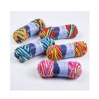 Fil de polyester pour crochet, fil de chenille, fil à tricoter, fil à crocheter pour écharpes et chaussons faits main DIY