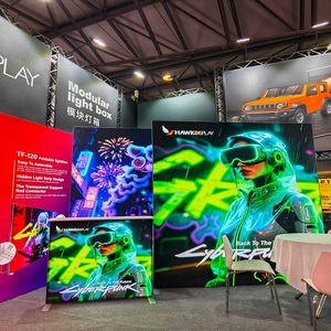 Xách tay LED hộp đèn quảng cáo căng thẳng vải Backdrop xách tay khung nhôm LED hộp đèn cho triển lãm thương mại - Product Image 4