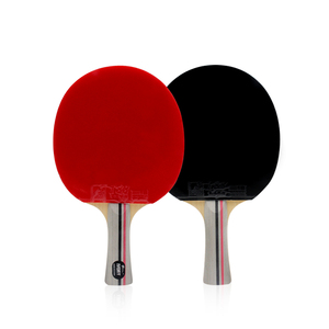 <span class=keywords><strong>Raquette</strong></span> de tennis de table <span class=keywords><strong>Palio</strong></span> Professional double face pour débutants, modèle ivoire en bois pur 5 couches, caoutchouc à picots, couleur rouge/noir - Product Image 2