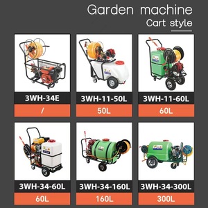 Carrello a Mano a 4 Ruote da 60L con Pompa Irroratrice Motorizzata, Attrezzatura Agricola con Grande Capacità <span class=keywords><strong>per</strong></span> l'Agricoltura - Product Image 5
