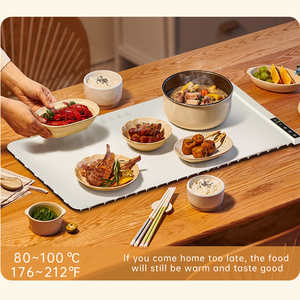 จานอุ่นอาหารแบบพับได้ OEM ซิลิโคน อิเล็กทรอนิกส์ ปรับอุณหภูมิได้ พร้อมระบบล็อคป้องกันเด็ก สำหรับใช้ในครัวเรือน - Product Image 6