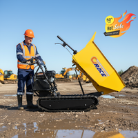 Nouvelle Offre Promotionnelle : Mini Chariot à Benne Étroite Économique, Livraison Gratuite, Certifié EPA CE Euro5, Brouette Portable à Transmission Hydraulique Gauche