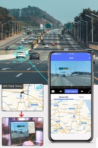 กล้องติดรถยนต์หน้าจอ LCD 3 นิ้ว ควบคุมผ่านแอพ รองรับ wifi gps tracking บันทึกสองช่องทาง รองรับ g-sensor - Product Image 6