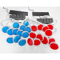 Portable réponse formation push led lumière bouton up précision jeu de mur de réaction tset frapper un jeu de vitesse de réaction légère
