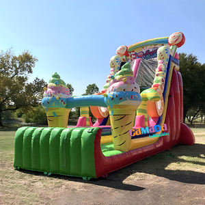 Çin Fabrikası Dev Ticari Kuru Kaydıraklı Zıplama Evi Arka Bahçe Zıplama Evi Çocuklar İçin Büyük Çift Şişme Kaydıraklar - Product Image 1