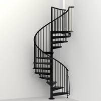 Fournisseur d'usine en Chine, escalier en colimaçon extérieur en acier inoxydable, design simple, escaliers en colimaçon intérieurs pour villa