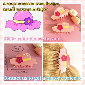 Qianjin Özel Tasarım Çeşitli Şekillerde Moda Asetat Saç Tokası, Binlerce Renk Seçeneğiyle - Product Image 5