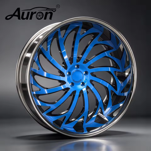 ล้อแม็กซ์อะลูมิเนียมอัลลอย Auron สีดำเงา พร้อมซี่ลวดสีแดง แบบ 2 ชิ้น สำหรับรถยนต์นั่งส่วนบุคคล ปรับปรุงตกแต่ง ขายส่ง ล้อ BMW - Product Image 5