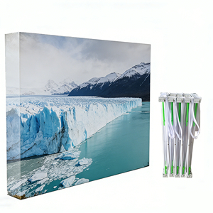 Sistema de Exhibición Pop-up con Gráficos en Tela Resistente a la Decoloración, Precio Directo de Fábrica, Personalizable, para Publicidad en Ferias Comerciales - Product Image 1
