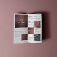 Livre d'instructions à quatre volets, affiche imprimée couleur à trois volets