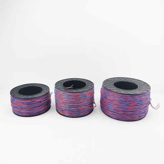 Hotion Brand Mining Blasting Cable Blue Coil 2-Conductor Solid Copper Bare/Tinned Conductor 0.45mm 0.50mm Wire