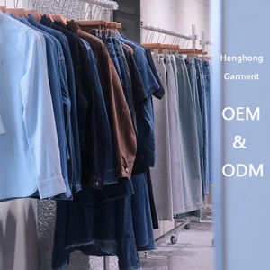 Jeans da donna alla <span class=keywords><strong>moda</strong></span> 2026 a <span class=keywords><strong>vita</strong></span> <span class=keywords><strong>bassa</strong></span>, larghi e casual, con borchie laterali, in denim blu scuro, a gamba larga, lavabili - Product Image 5