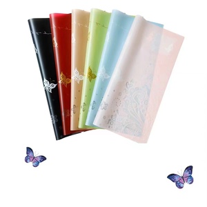 JOYWOOD Regalo de San Valentín Ramo Papel de regalo Nosa Papel de regalo Diseño de ala de mariposa para suministros de floristería - Product Image 1
