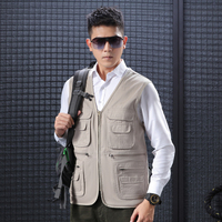 Gilet multi-poches personnalisé pour voyage travail activités décontractées pour escalade tir photographie pêche journaliste Logo vente en gros