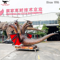 Robot Dragon Mécanique Haute Simulation avec Son, Modèle Animatronique RC Réaliste pour Décoration de Parc à Thème OEM