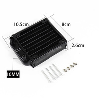 Radiateur en cuivre fin de 20 mm, ventilateur de refroidissement de 120 mm, système de refroidissement par eau pour PC, dissipateur thermique G1/4, refroidisseur d'air pour CPU, 120/240/360/480 mm, boîtier d'ordinateur