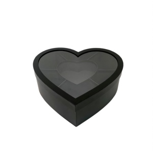 Chất Lượng Cao Cổ Phiếu Lớn Hình Trái Tim PVC Cửa Sổ Đa-Phân Vùng Trái Cây Hộp Quà Tặng Hộp Hoa Hình Trái Tim Quà Tặng Đóng Gói Hộp - Product Image 4