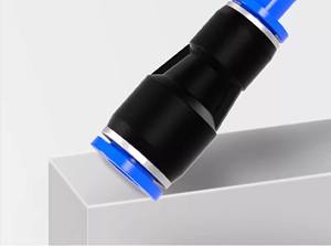 Conector Neumático Rápido ZCKM Push Connect Fitting BSPT <span class=keywords><strong>1</strong></span>/8" <span class=keywords><strong>1</strong></span>/<span class=keywords><strong>4</strong></span>" Rosca Macho Niquelado Plástico + Acero Inoxidable - Product Image 3