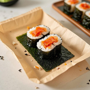 Vente en gros directe d'usine de rouleaux de <span class=keywords><strong>sushi</strong></span> biologiques japonais de qualité supérieure algues grillées nori séchées mousse de mer or emballage de collation - Product Image 4