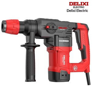 Delixi <b>Electric</b> Hammer Drill Red 3 Mode Rotary Hammer Drilling Machine - Product Image 1