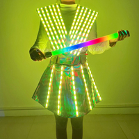Starshining OEM Sexy Girl LED Robot Costume Danseuse De Scène Portant Cosplay Pour La Fête En Discothèque