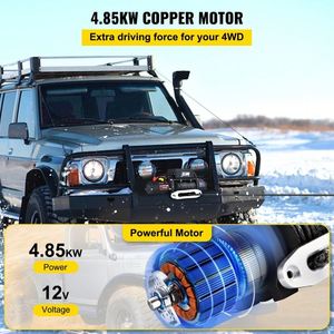 Sihao, Stock Disponible en Almacén de la UE, Cabrestante para Camión de 13500 LBS, Cabrestante de 12v para ATV con Cable Sintético y Control Remoto - Product Image 6