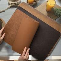 Nappe en cuir PU écologique de style nordique européen, tapis isolants thermiques et anti-huile pour restaurants et hôtels