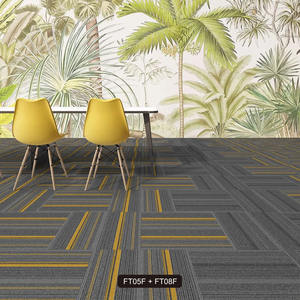 Alfombras Modulares de Polipropileno con Diseño de Rompecabezas Moderno, Resistentes al Fuego, para Uso Comercial en Oficinas y Aeropuertos, Impresión Personalizada - Product Image 1