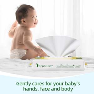 Toallitas Húmedas para Bebés, Precio de Fábrica al por Mayor, Personalizadas, No Irritantes, para Limpiar la Cara y la Boca, Cuidado de la Piel Sensible - Product Image 4