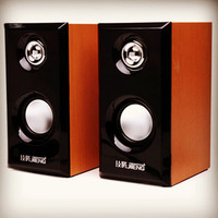 Haut-parleur de bureau USB filaire en bois, très vendu, pour usage domestique, compatible avec ordinateur de bureau, ordinateur portable, lecture audio quotidienne