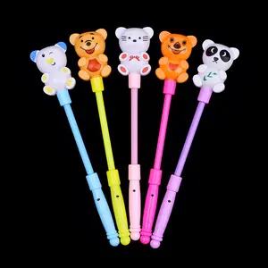 HOT blinkend Glowing Magic Animal Stick Neue LED Flash Tiger Bär Panda Stick Hot Selling Geburtstags feier Spielzeug Großhandel