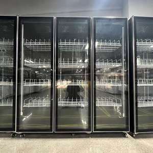 Di alta qualità commerciale a temperatura singola porta in vetro verticale a 4 porte frigo supermercato negozio di alimentari per bevande refrigeratore per bottiglie - Product Image 6