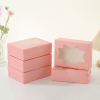 Geschenkbox grenzüberschreitend – konforme rechteckige Fensterbox, minimalistischer Stil, lebensmittelechte weiße Kartonverpackung für