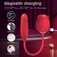 USB-betriebener rosafarbener Dildo vibrator Leistungs starkes Sexspielzeug Klitoris Oral Sucker Nippels timulation Erotische Vagina Saugen Vibratoren