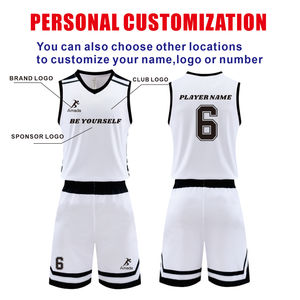 Uniforme de basket-ball unisexe américain à séchage rapide pour adultes et enfants Peut être personnalisé pour n'importe quelle conception de vêtements de basket-ball - Product Image 2