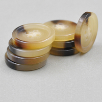 Botón de resina de fábrica de alta calidad personalizado Beige redondo 4 agujeros botones de costura de resina para abrigo