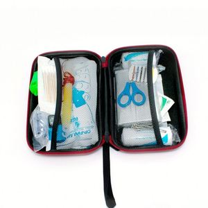Trousse de premiers secours rouge pratique, portable, étanche, grande capacité, sac d'urgence pour usage extérieur et domestique, personnalisable - Product Image 2