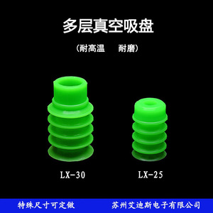 Ventouse à soufflet multi-étapes résistante à la chaleur et anti-usure pour applications pneumatiques d'automatisation industrielle - Product Image 2