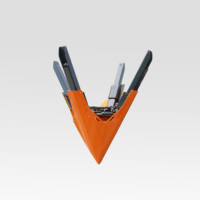 Machine de déplacement d'arbres à 4 lames haute efficacité pour chargeuse compacte et pelle rétrocaveuse, compatible avec une excavatrice