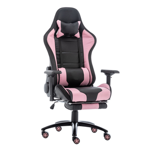 Chaise de jeu eğimli oyun sandalyesi ışıkları ve hoparlörler oyun sandalyesi s led'li oyun sandalyesi pembe - Product Image 3