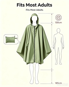 Impermeabile Multifunzionale Tre-in-Uno per Esterni: Tenda, Escursionismo, Alpinismo, Campeggio - Mantella/Impermeabile Compatto in PU - Product Image 4